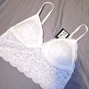 White bralette top